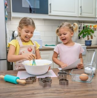 Tovla Jr. Kids Baking Gift Set with Storage Case - Unicorn Baking Gift Set for Kids-Real Cooking Utensils for Cookie Cupcakes and Decorating