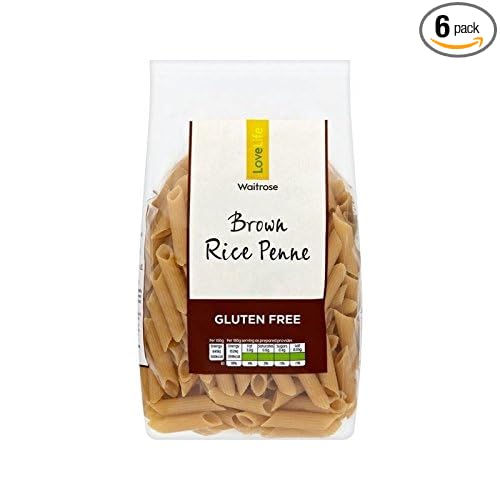 Gluten Free Brown Rice Penne Waitrose Love Life 500g - Pack of 6