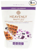 Heavenly Waffle Waffle Mix Legacy Blueberry 13.5 oz (Pack of 6)