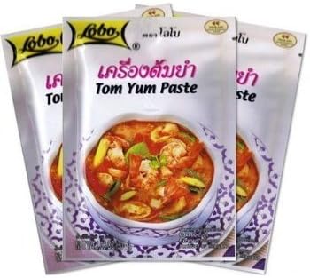 6Pcs Thai soup LOBO TUM YUM PASTE 30 G.