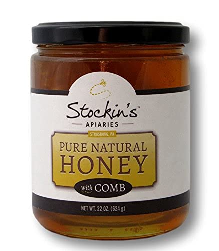 Stockin's Apiaries Pure Honey With Honeycomb 22 Oz.