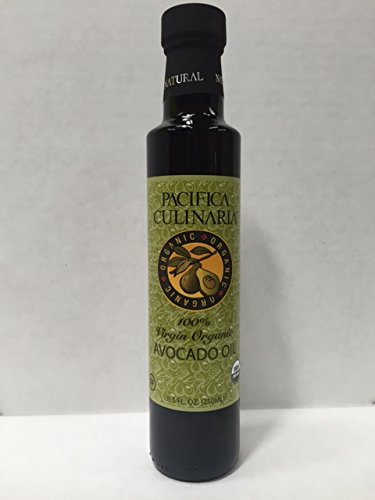 Pacifica Culinaria COLD PRESSED Extra Virgin Avocado Oil Made in USA 8.5 fl oz (250ml) Bottle (100% Virgin Organic Avocado Oil)