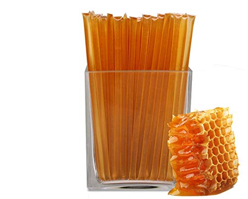 By The Cup 100% Simply Pure Honey Sticks for Tea - 100 Honey Straws