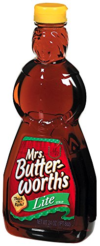 Mrs. Butterworth's Lite Thick and Rich Pancake Syrup 24 oz. (Pack of 12)