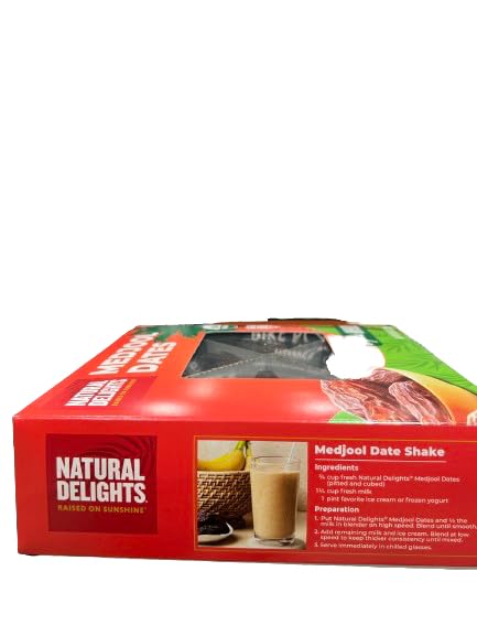 Natural Delights Organic Medjool Dates Whole 5 Pounds