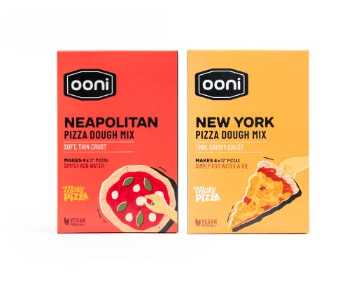 Ooni Pizza Dough Mix Bundle - 4 x Neapolitan Style &amp 4 x New York 8.8 oz Dough Balls
