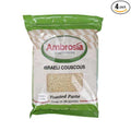 Savor Imports Ambrosia Toasted Israeli Couscous Pearl-Shaped Pasta 5 Pound 4 per Case High Protein Ambient Temperature Storage