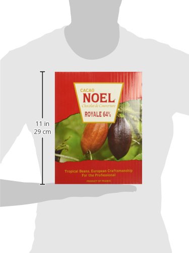 Noel Dark Chocolate Pistoles - Bittersweet 64% Royale - 1 box - 11 lb