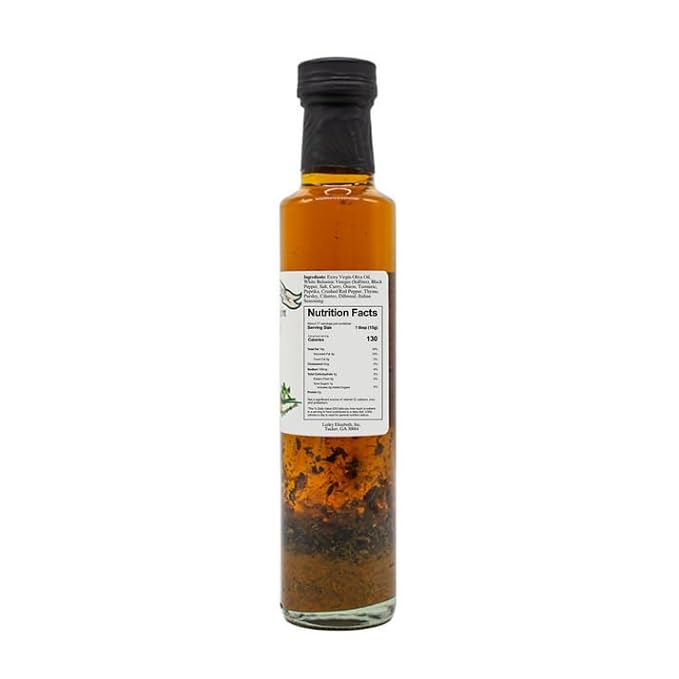Lesley Elizabeth Extra Virgin Olive Oil with Thai Curry 8.5 fl oz – Flavorful Curry-Infused EVOO for Stir-Fries Noodle Bowls Seafood Roasting Marinades &amp Everyday Cooking – All-Natural Plant