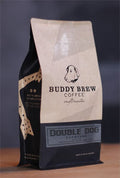Buddy Brew Coffee Medium/Dark Roast Whole Bean - Double Dog Espresso - 2lb Bag - single origin - dark chocolate candied lemon - Ships within 24 hrs.