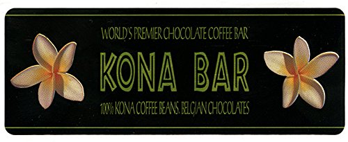 Kona Bar Chocolate Coffee Bar's luau Variety Pack All Flavors 6 Count (Pack of 6)
