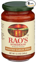 Raos Pizza Sauce Roasted Garlic 12.3 oz (Pack of 6)