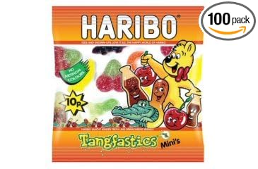 Haribo Tangfastics Mini Bags (Box Of 100)