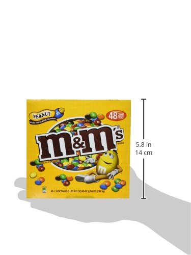 M&ampM's Chocolate Candies Peanut 1.74-Ounce Bags (Pack of 48)