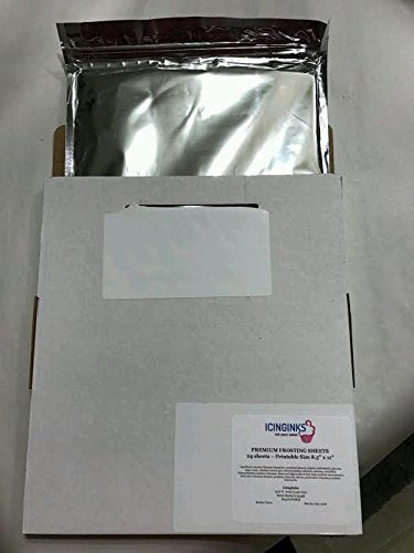Premium Edible Frosting Sheets Sugar Sheets Icing sheets 24 count (8.5 X 11) A4 Edible Paper for cake printers