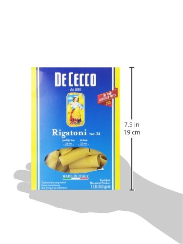 De Cecco Pasta Rigatoni 16 Ounce (Pack of 5)