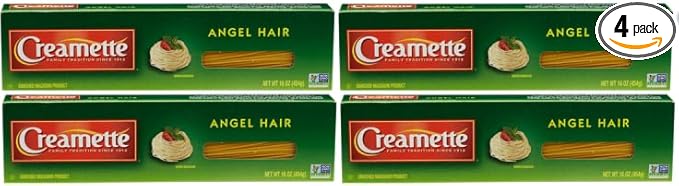 Pack Of 4 Enriched Spaghetti Pasta Angel Hair 16 oz.