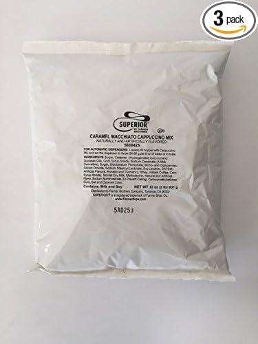 Superior Cappuccino Mix - 3 bags 2lbs each Medium Roast (Caramel Macchiato)