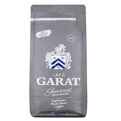 Café Garat Gourmet Coffee - Espresso Whole Bean Coffee - 454 grams - 16oz - Espresso Grano