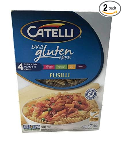 Catelli Gluten Free FUSILLI Pasta - 2 Pack 340g/12oz. {Imported from Canada}