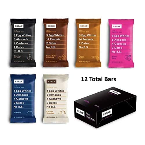 RXBAR Protein Bars Protein Snack Snack Bars Variety Pack (12 Bars)