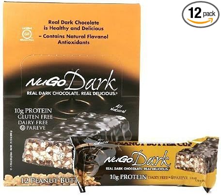 Nugo Nutrition Bar Bar Nugo Dark P/BTR Cup 1.76 Oz 12 Cs