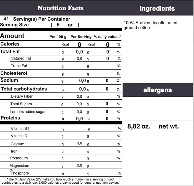 Carte Noire Infini decaf ground coffee 8.8-Ounce Packages (Pack of 2)