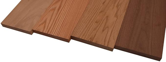Domestic Exotic Variety Pack - Grey Elm Coffee Nut Butternut Walnut - 3/4 x 6 (4 Pcs) (3/4 x 6 x 12)