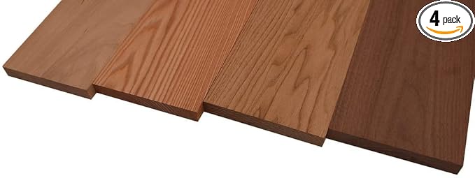 Domestic Exotic Variety Pack - Grey Elm Coffee Nut Butternut Walnut - 3/4 x 6 (4 Pcs) (3/4 x 6 x 24)