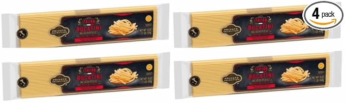Pack Of 4 Italian Bucatini Pasta 16 oz.