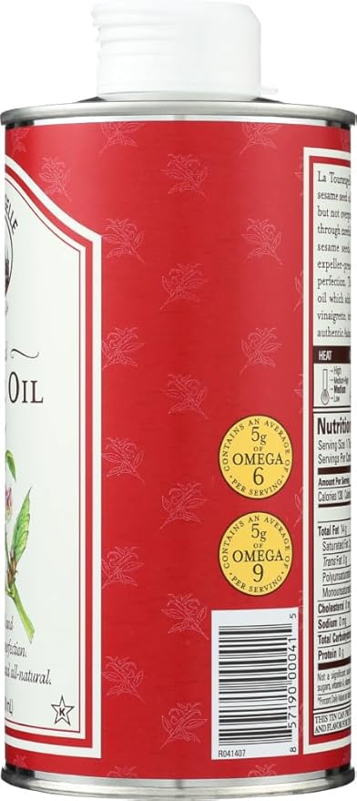 La Tourangelle Toasted Sesame Oil 6x each 500ML