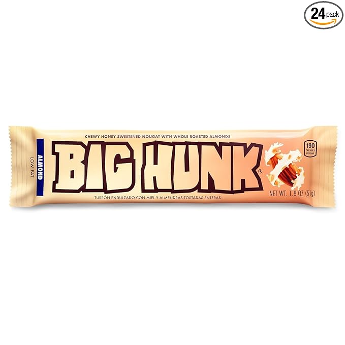 Annabell Big Hunk Nougat Candy Bars – 1.8 oz Each (Pack of 12 Almond)