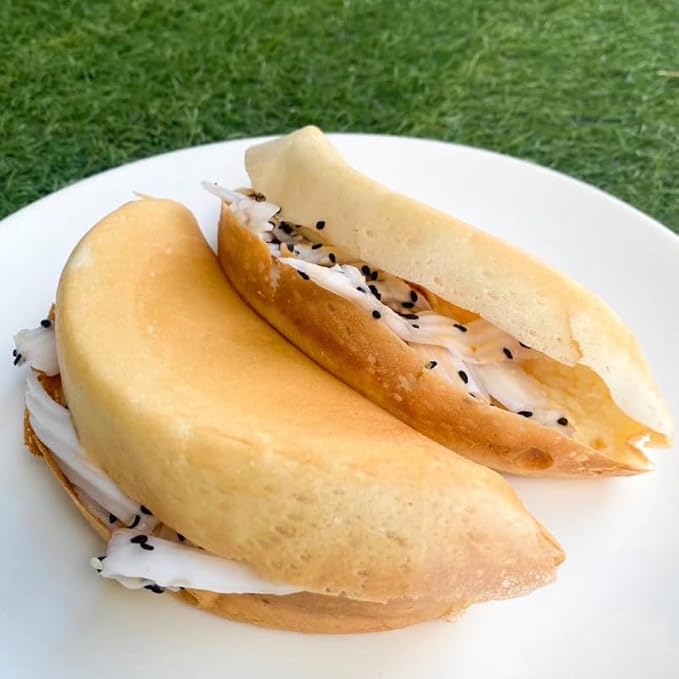 เชฟจ๋า Traditional Thai Pancake Premix - Authentic Khanom Thang Taak Style Batter Mix - Easy-to-Prepare Dessert Base for Home Cooking - Standard Bag (1000g)