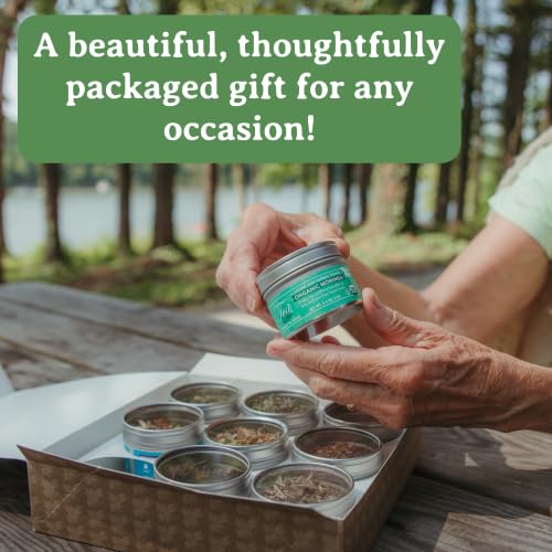 Heavenly Tea Leaves Organic Black Tea Sampler 9 Loose Leaf Black Teas (Approx. 90 Servings) - Naturally Caffeinated Perfect Coffee Substitute Variety Gift Pack