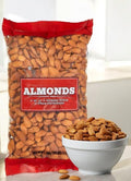 Kirklan Whole Almonds – Steam Pasteurized – 3 lbs (48 oz) Resealable Bag – Unsalted Crunchy Ready to Eat – Great for Snacking Baking and Cooking