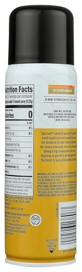 Spectrum Naturals Canola Spray Oil 6 Ounce