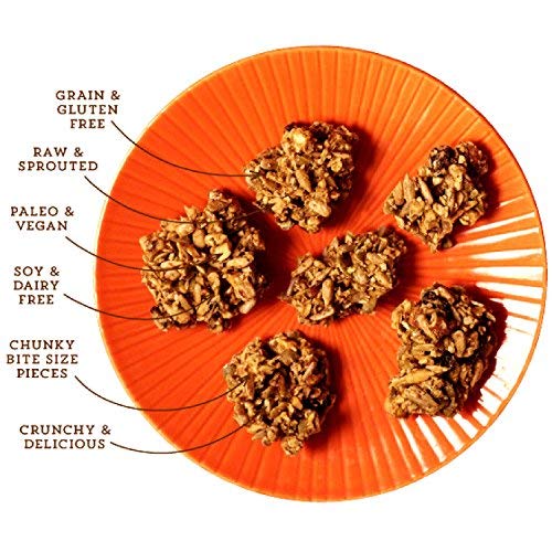 Lark Ellen Farm Cacao Cherry Grain-Free Granola Clusters Organic Vegan Nut and Seed Mix Gluten-Free Crunchy Bites for Snack Breakfast or Yogurt 8 oz 3 Pack