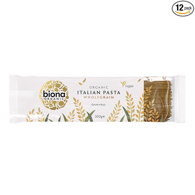 Biona Organic - Wheat Pasta Wholegrain - Spaghetti - 500g (Case of 12)