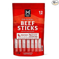 Member Mark Original Grass-Fed Beef Snack Sticks 12-Count (1 oz Each) | 100% Grass-Fed High-Protein Snack | Gluten-Free Keto-Friendly Beef Jerky Sticks for On-the-Go Energy