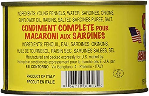 Cuoco Seasoning for Macoroni Pasta con Sarde 14.5 oz (Pack of 4) Cuoco Condimento per Pasta con Sarde