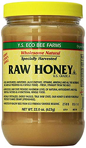 YS Eco Bee Farms RAW HONEY - Raw Unfiltered Unpasteurized - Value 2 Pack yVskwCc( 22 Ounce each)