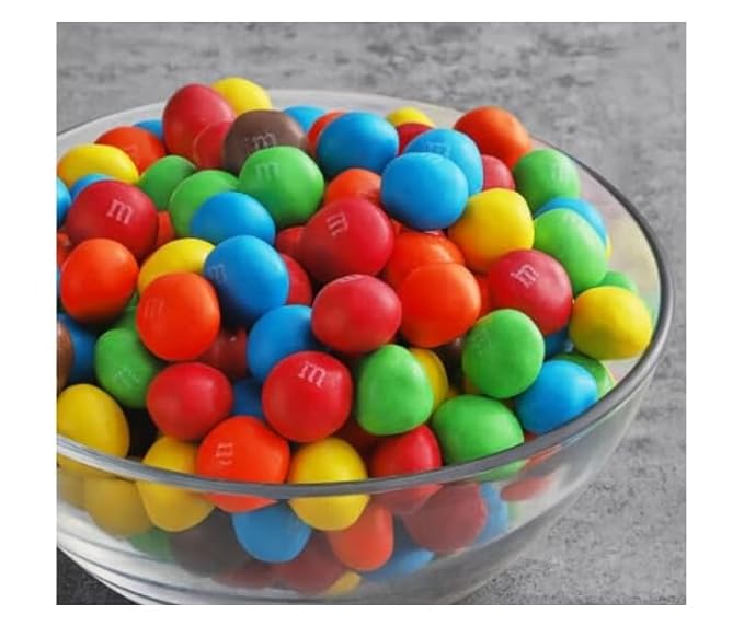 Milk Chocolate Candy with Colorful Shell Coating in Resealable Storage Jar Bulk Pantry Pack 3.75 Pounds
