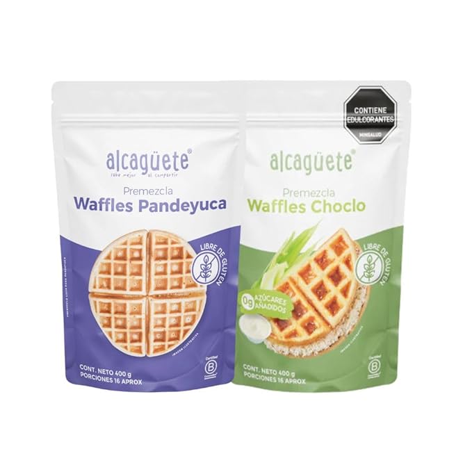 Alcaguete Premezcla Waffles (2 pack) Alcaguete Premezcla waffles Pandeyuca y Alcaguete Premezcla waffles Choclo