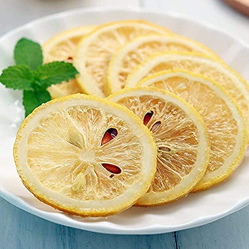 (1.1lbs) Dried Lemon Slices Lemon Tea Sour and Refreshing Citrus Sugar Free Vegan &amp Kosher 500g (17.6)