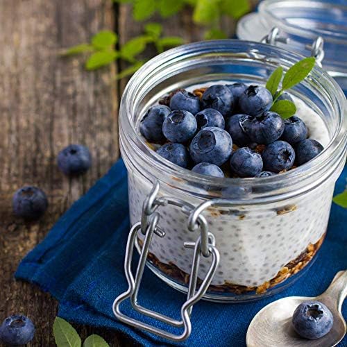 Lark Ellen Farm Grain-Free Granola Certified Organic Raw Sprouted Vegan Clusters Paleo &amp Crunchy Gluten-Free Bites for Cereal or Yogurt Lemon Blueberry 8 oz 6 Pack