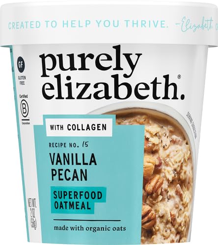 Purely Elizabeth Oat Cup Vanilla Pecan Collagen 2 oz (Pack of 12)