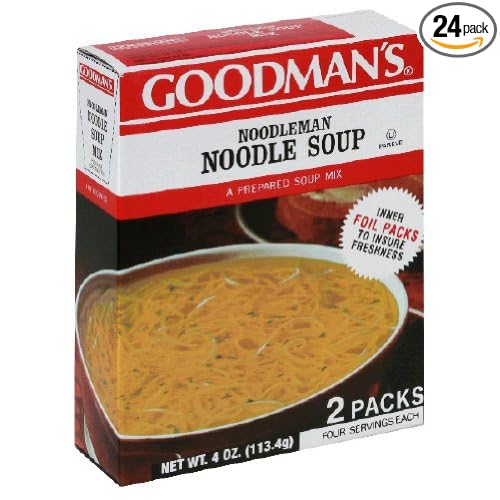 Goodman's Noodleman Noodle Soup Mix 4 Ounce (Pack of 24)