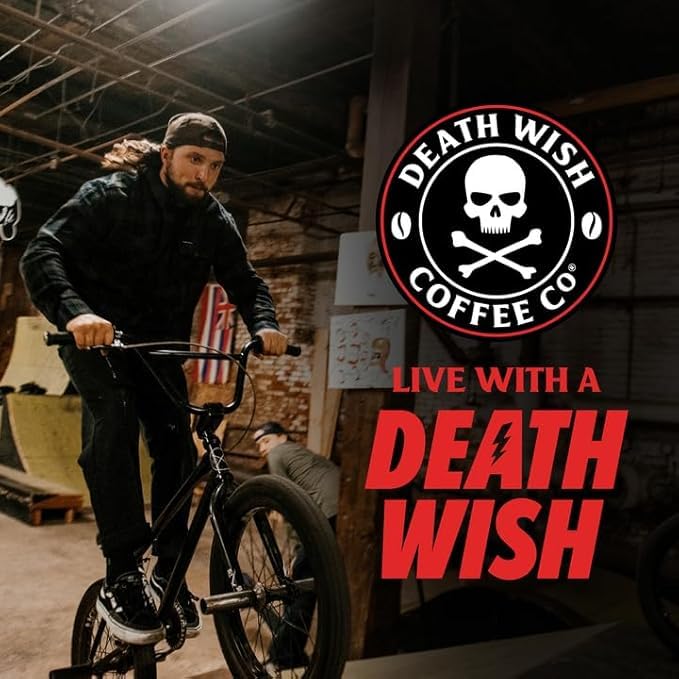 Death Wish Coffee - Organic Cinnamon Sugar Flavored Ground Coffee (27 Ounces)