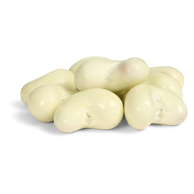 Gourmet White Chocolate Covered Cashews by Its Delish 10 lbs (160 Oz) Bulk Bag | White Milk Chocolate Coated Cashew Nuts Kosher Dairy