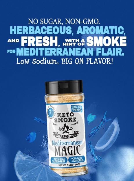 World Tour Trio – Keto Smoke 3-Pack: Original Blend + Mexican Fiesta + Mediterranean Magic (Small Bottles) | Smoky Zesty &amp Herbaceous | Keto-Friendly Sugar-Free Low Sodium